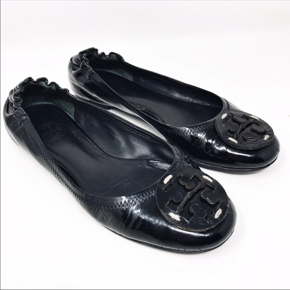 Tory Burch Black Flats Size 7 - Picture 1 of 16